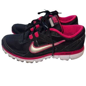 NIKE Women's VTG Dual Fusion Black Pink Sneaker Running Shoes Sz 9 407847-001